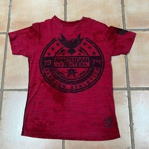 American Fighter Red Shirt